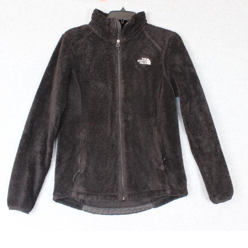 The North Face Jacket‎ Women's Small Black Fleece Teddy Sherpa Full Zip Outdoor